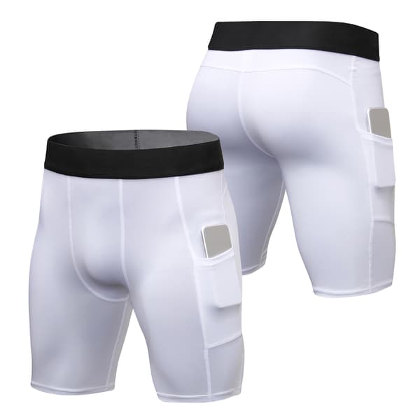 3-pack aktiva träningsshorts för män med ficka