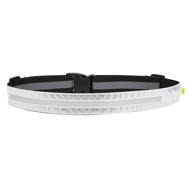 Elastiskt LED-reflexbälte för sport, löpning, cykling och säkerhet - Svart