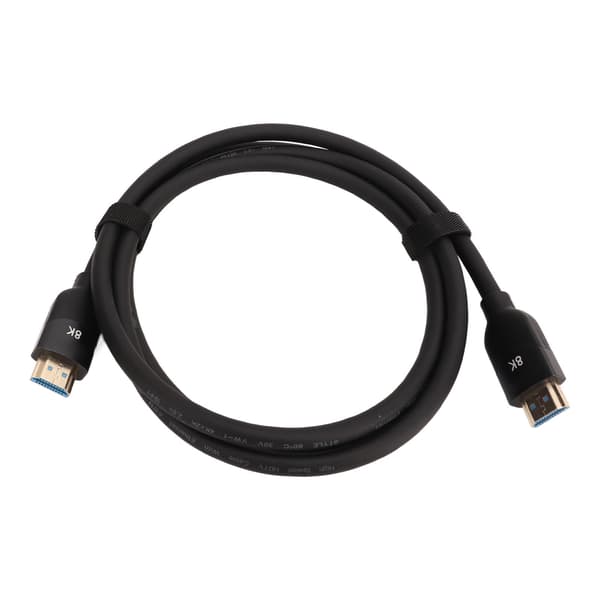 HDMI 2.1 Videokabel 3m Svart PVC Höghastighet Stöder 8K 4K för TV Monitor Konsol PC