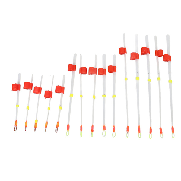 15 stk. Isfiskestangstips 7cm 10cm 14cm Mini Bærbar Indikator ABS Vinter