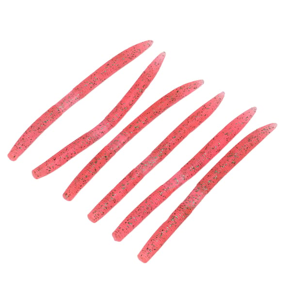 6 stk/sett kunstig orm agn myk PVC bitebestandig for fiske rosa 14 cm