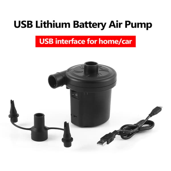 Bærbar USB Genopladelig Multifunktionel Luftpumpe Kompressor Inflator og Deflator 85W 0,44 psi 4000mAh
