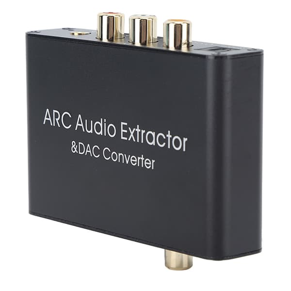 DAC ARC-konverter lydudtrækker med lydstyrkekontrol 192KHz optisk/koaksial indgang