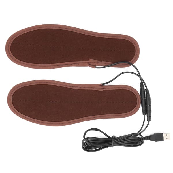 Elektriske varmesåler, USB oppladbare, vanntette, 3 moduser, størrelse 37-38, vintervarme
