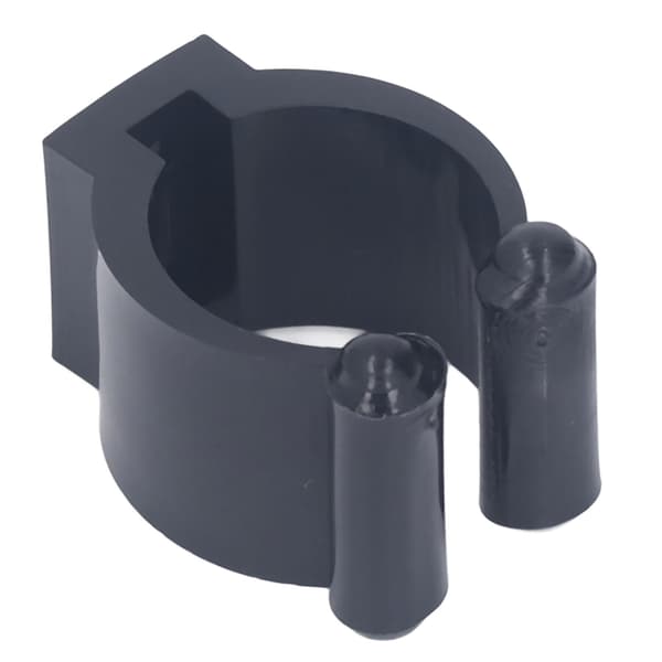 20 bærbare poolkø-clips, rackholder, praktisk clip i sort plast, 23 mm