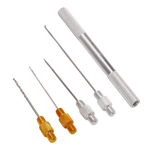 Fiskedrag Nålsats, Robust Aluminiumlegering, Bärbar, Halkfri, Rostfri