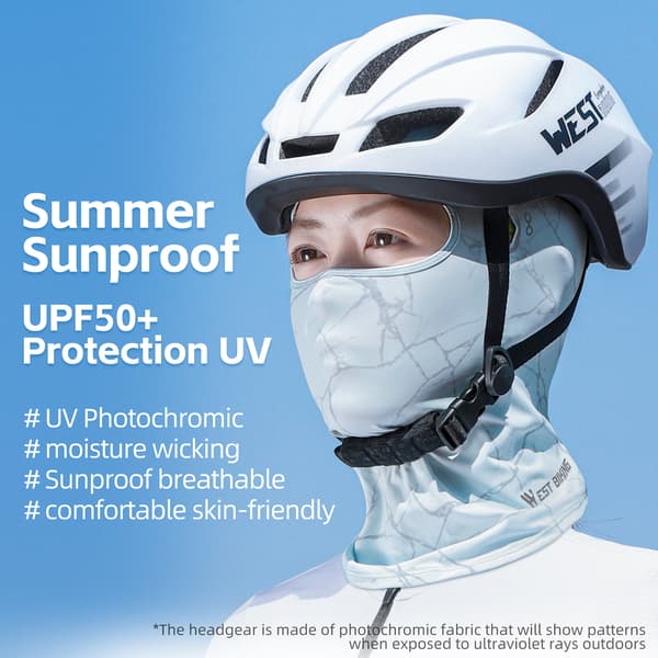 Pustende sykkelhette med fotokromatisk design, solbeskyttelse, sommer, høy elastisitet