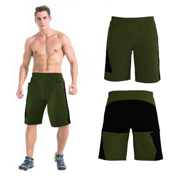 TOMSHOO Cykelshorts med 3D åndbar polstring, brede ben, til MTB udendørssport