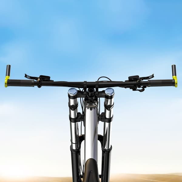 Karbonfiber sykkelstyreender 22,2 mm ergonomiske grep MTB og landevei
