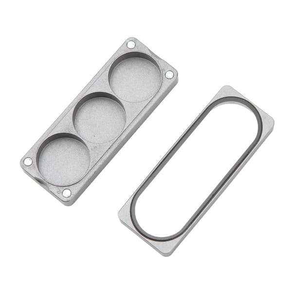 Opbevaringsboks til køspids i aluminiumslegering med magnetisk sug, 3 huller til billard