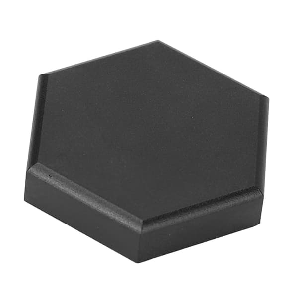 Bærbar Magnetisk Sekskantet Aluminium Billard Kridt Cover til Pool Kø - Sort