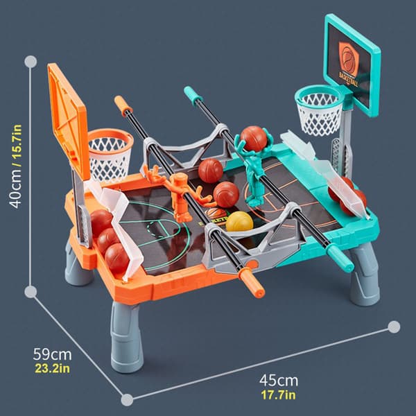 Interaktiv foreldre-barn Foosketball Bordplate Finger Spill med 2 Spillmoduser