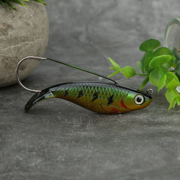 ABS Simulation Hard Lure med enkeltkrog til dybhavsfiskeri - assorterede farver 33g
