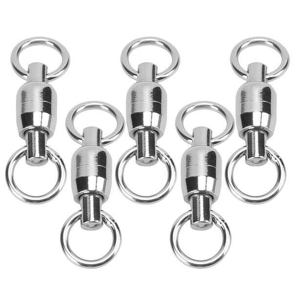 5 STK Rustfrit Stål Drejelig Rulleforbinder Figur 8 Ring til Fisketilbehør (5#)