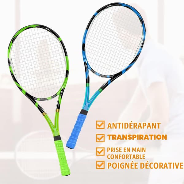 6 stk. ketchergreb, PU ketchergreb-bånd absorberende ketchergreb, til tennisketcher, badmintonketcher, squash
