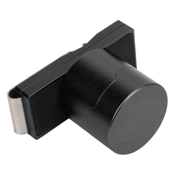 Magnetisk kridtholder til billard, aluminiumslegering med klips, bærbar kridtboks, sort