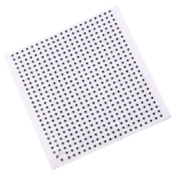 500 st 3D Epoxy Fiskedragsögon för Flugbindning DIY Hantverk (silver, 5mm)