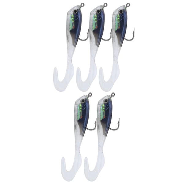 Isfiskedrag med krok #3, vintersimulering, mjukt silikondragbete, 7 cm