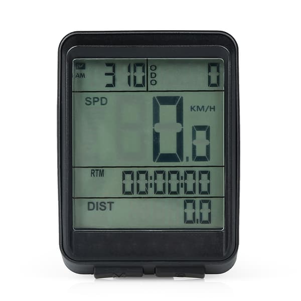 Trådlös cykelhastighetsmätare med multifunktionell LCD-display, regntät cykelmätare