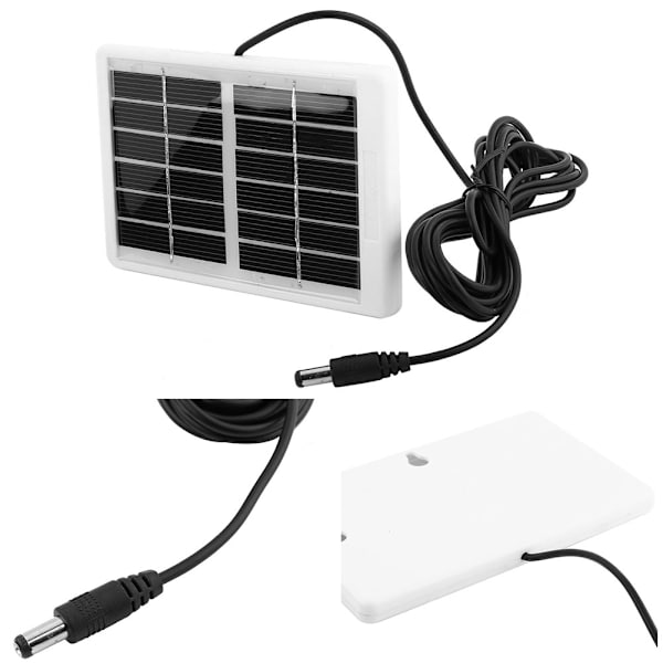 6V 1.2W Bærbart Vandtæt Solpanel til Nødlamp og Ventilator