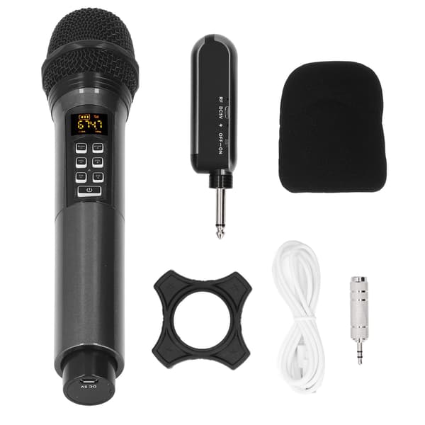 Trådløs Bluetooth-mikrofon til karaoke med frekvensmodulation og rumklang til fester og sammenkomster