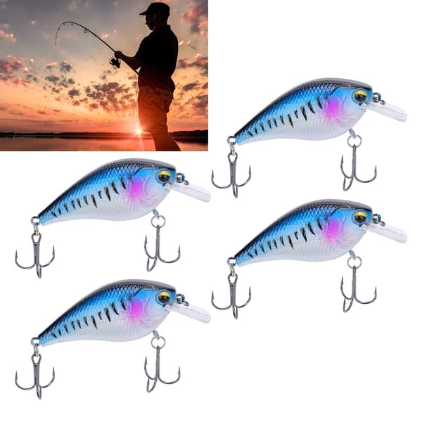 4 kpl muovisia simuloituja minnow-vieheitä 7 cm houkuttelevia terävällä koukulla kalastustarvikkeena