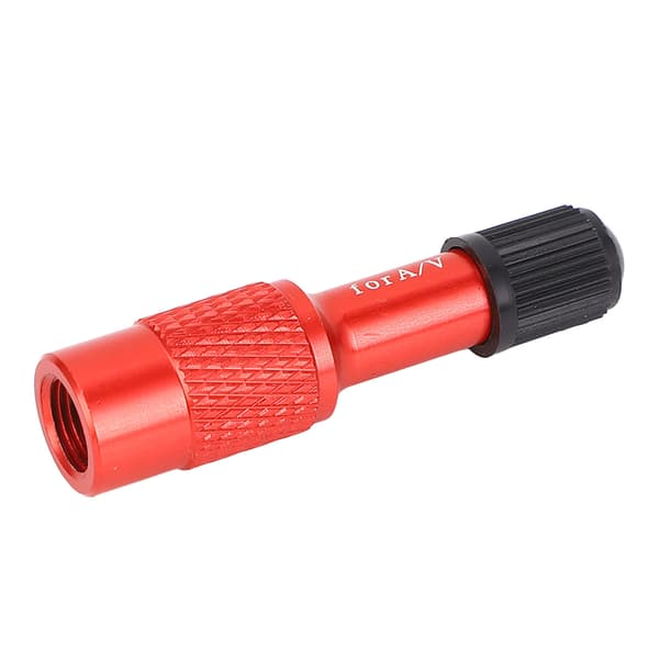 Cykelgaffelventiladapter, aluminiumslegering, forlængerventiladapter til mountainbikes og motorcykler, rød.