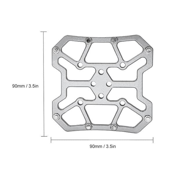 Platformadapter til SPD KEO Clipless Pedaler til MTB Cykler med CNC Aluminium Skridsikker Forbindelse