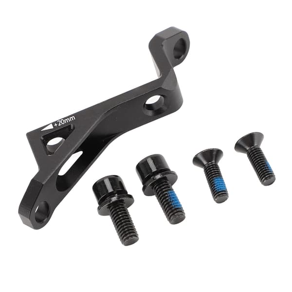 FM til PM aluminiumsskivebremseadapter 74 mm til 34 mm kompatibel med 160/180 skiver sort