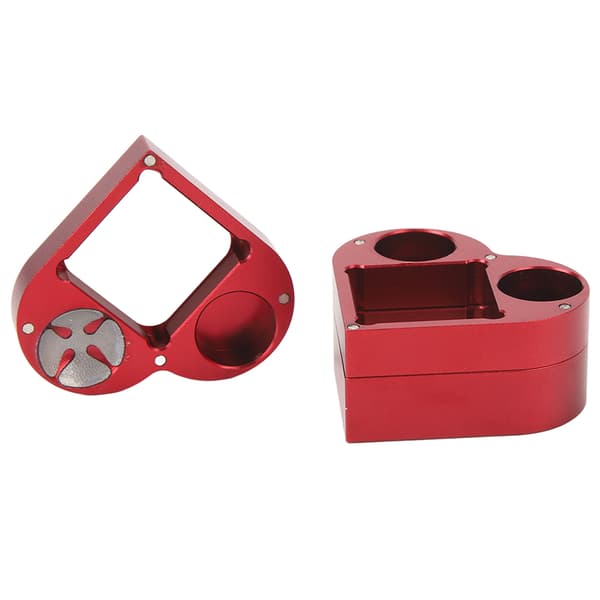 Bærbar biljardkø-krittboks i aluminium, mini oppbevaringsveske for småting