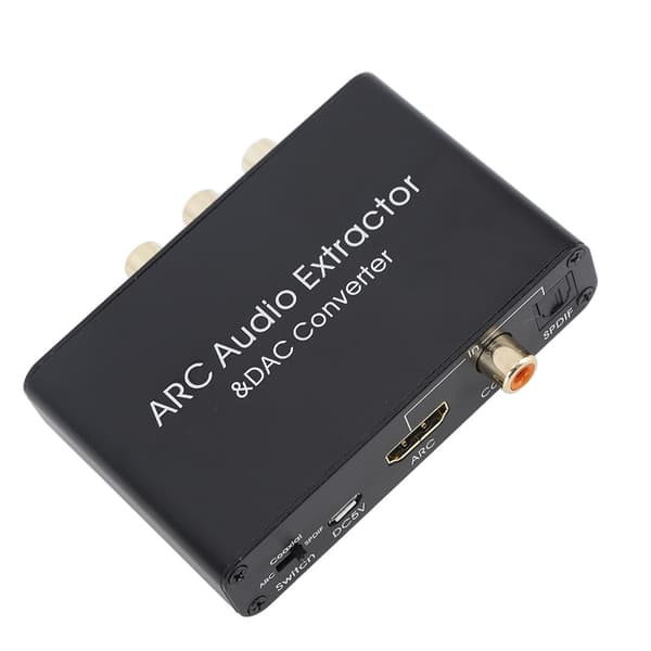 DAC ARC-konverter lydudtrækker med lydstyrkekontrol 192KHz optisk/koaksial indgang