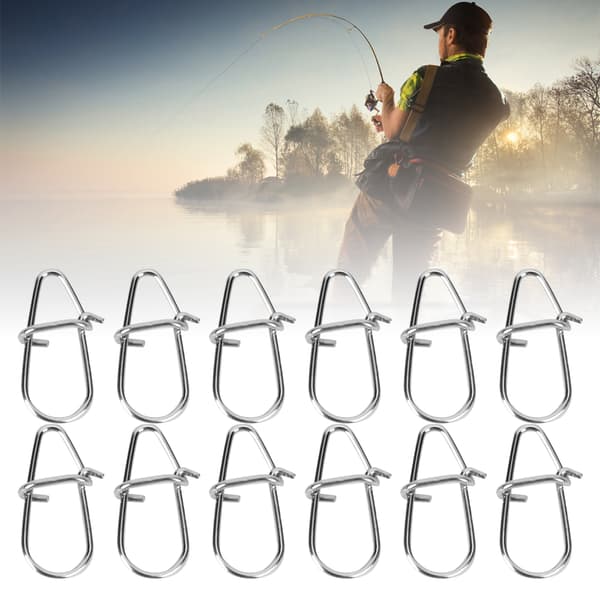 Fiskekontakt Pumpa Krok Ring Typ Solid Spänne Klämma Rostfritt Stål 7x14mm