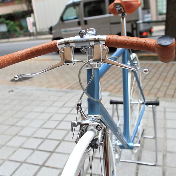 Cykelbremsegreb, Guidonnet rustfrit stål til buede styr 22-24 mm, 1 par