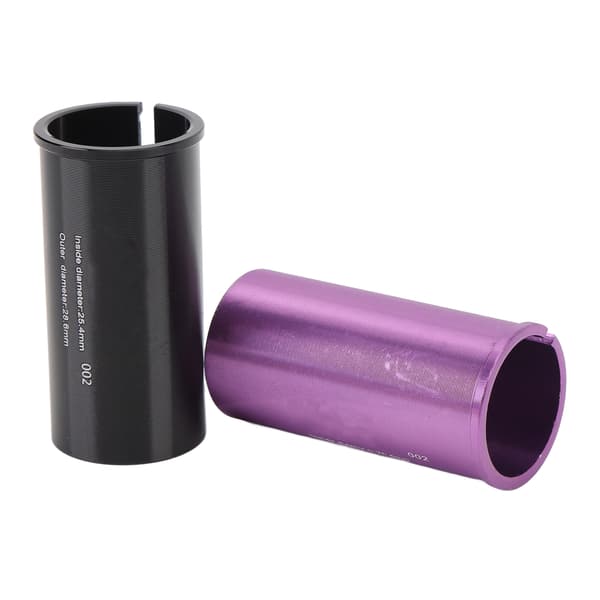 CNC aluminium setepinneadapter skinne 25,4-28,6 mm for sykkel (2 enheter)