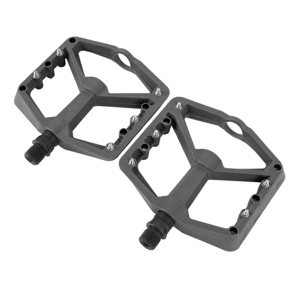 Nylonfiber cykelpedaler med 2 lager, halkfria, för mountainbikes, grå
