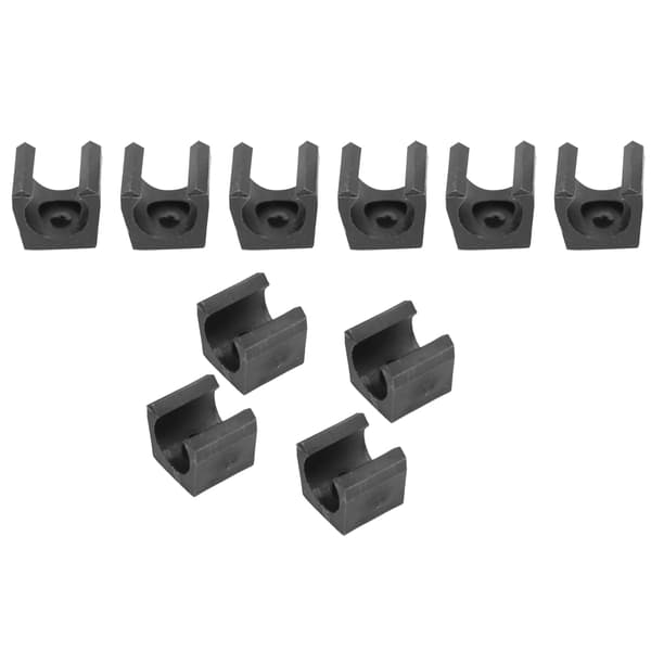 10 stk. Billardkøholder i plast Mini bærbar organizer til fiskestang (Medium)