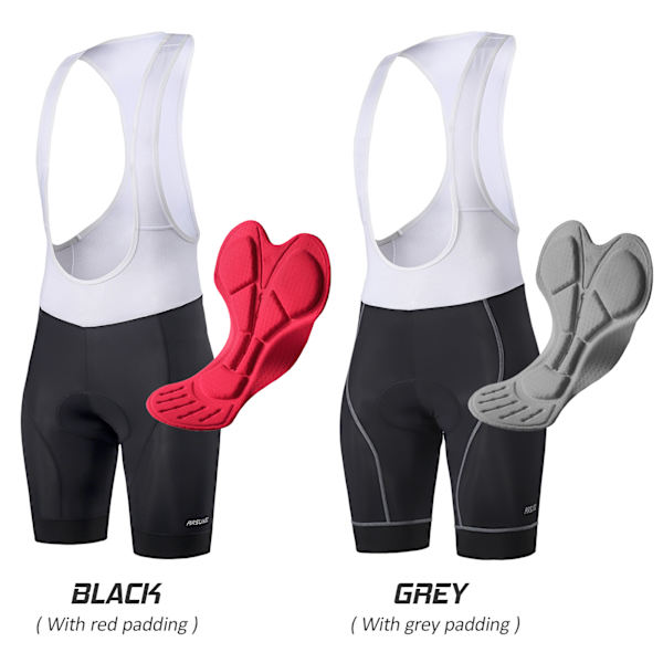 Cykelshorts til mænd med 3D-polstring, åndbare, hurtigtørrende, bib-shorts