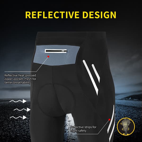 Sykkelshorts for menn med polstring, høy elastisitet, terrengsykkeldesign