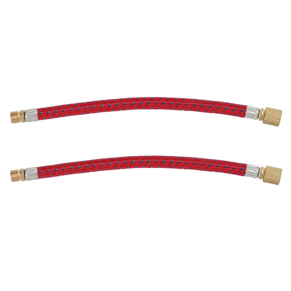2 stk sykkelslangeforlenger 16,6 cm dobbelventil nylon kobber