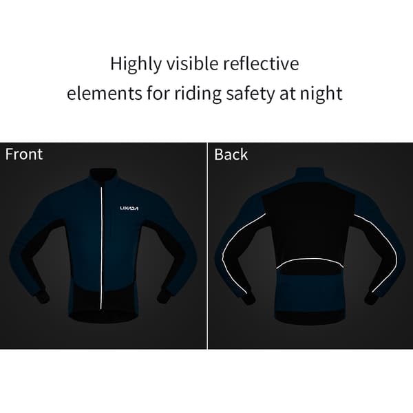 Vintercykeljacka för män, vindtät, vattentät, polarfleece, MTB-cykel