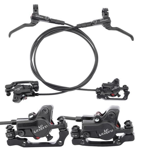 Hydraulisk oljebromssats för mountainbikes, fram och bak, 1000 mm och 1600 mm