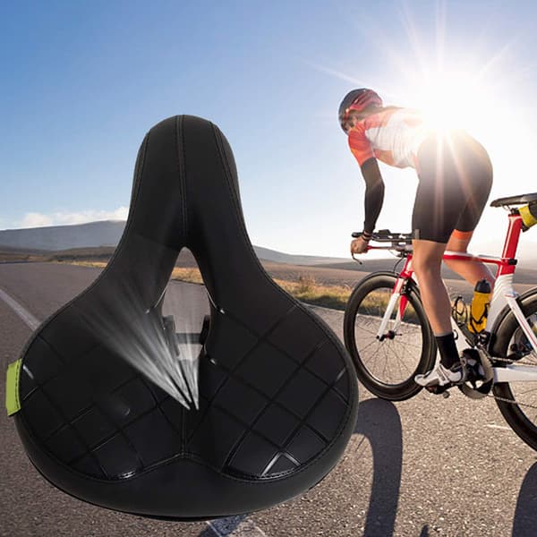 Blød cykelsadel med støddæmper, ergonomisk design, komfortabel, passer til MTB mountainbikes