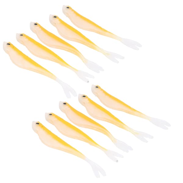 2 sæt bløde silikone-simulerede tofarvede agn 12 cm 72 g fisketilbehør #6