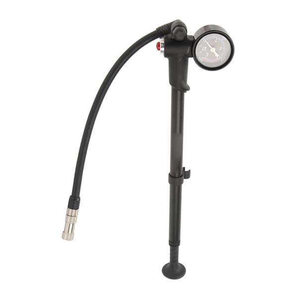 Bärbar cykelpump i aluminiumlegering med tryckmätare för luftstötdämpare och framgafflar