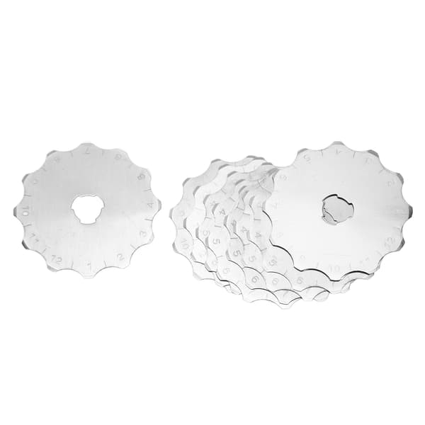 10 erstatningsblader i rustfritt stål for roterende kutter for sying og papir, 4,5 cm