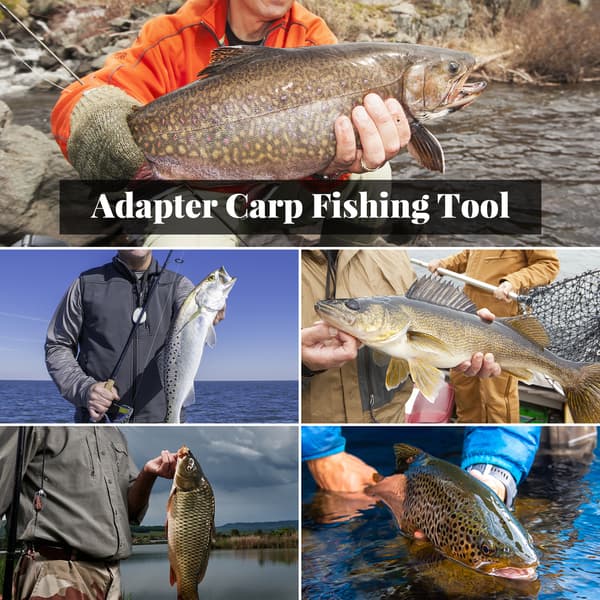 Snabbkoppling med magnet för karpfiskelarm, adapter för Rod Pod och Bank Stick M3/8\"