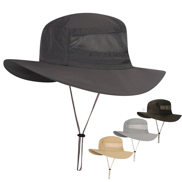 Unisex fiskehat, hurtigtørrende, åndbar mesh, UPF 50+ solhat, strandhat