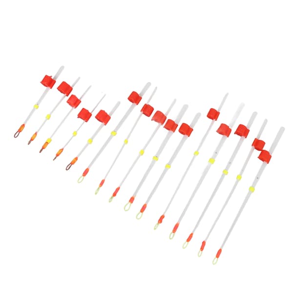 15 stk. Isfiskestangstips 7cm 10cm 14cm Mini Bærbar Indikator ABS Vinter