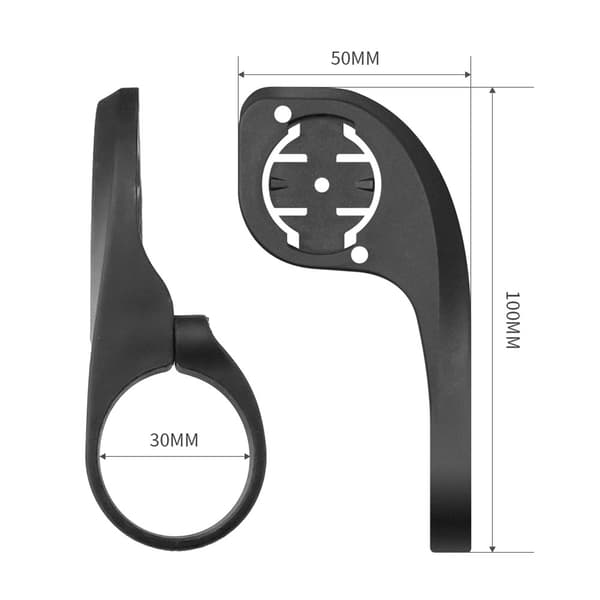 Udvendig cykelcomputerholder til 31,8 mm styr kompatibel med G/G+