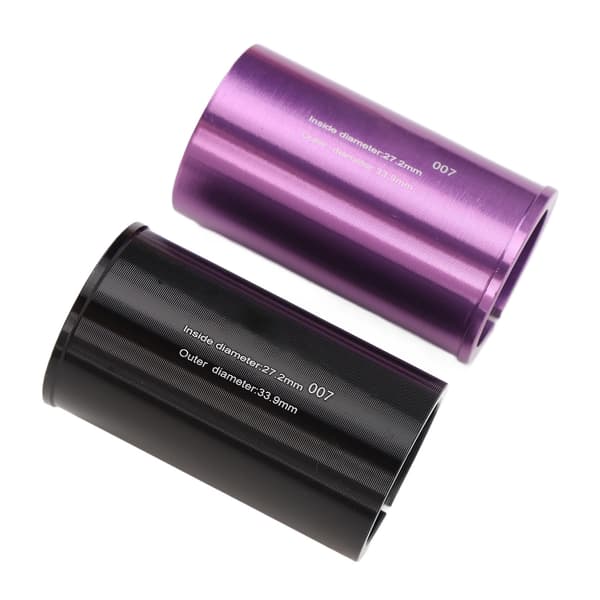 2 STK Lettvekt Aluminiumlegering Setepinne Reduserende Hylse Røradapter 27.2-33.9mm for Sykling